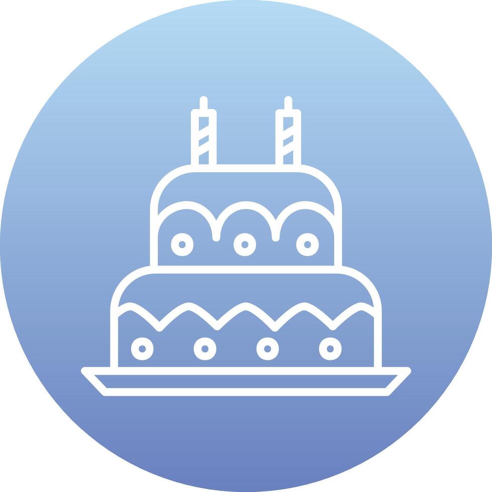 Geburtstag Kuchen vecto Symbol vektor