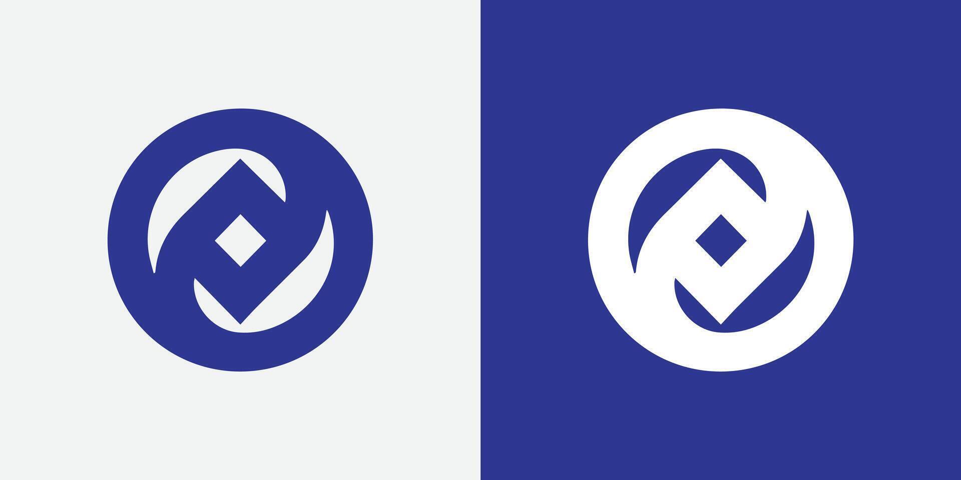 Brief Ö abstrakt Logo Vektor Design