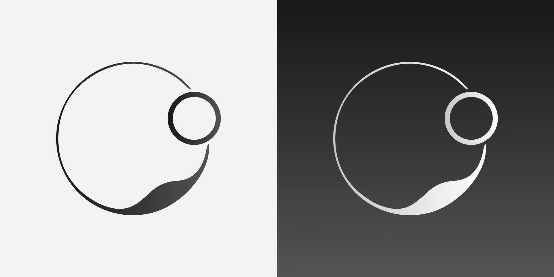 tech brev o logotyp ikon design mall. teknologi abstrakt linje förbindelse cirkel vektor logotyp