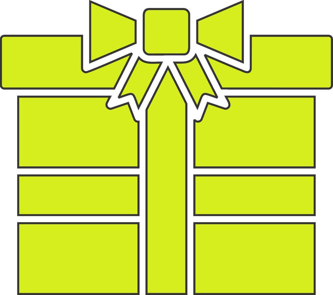 Geschenk Box vecto Symbol vektor