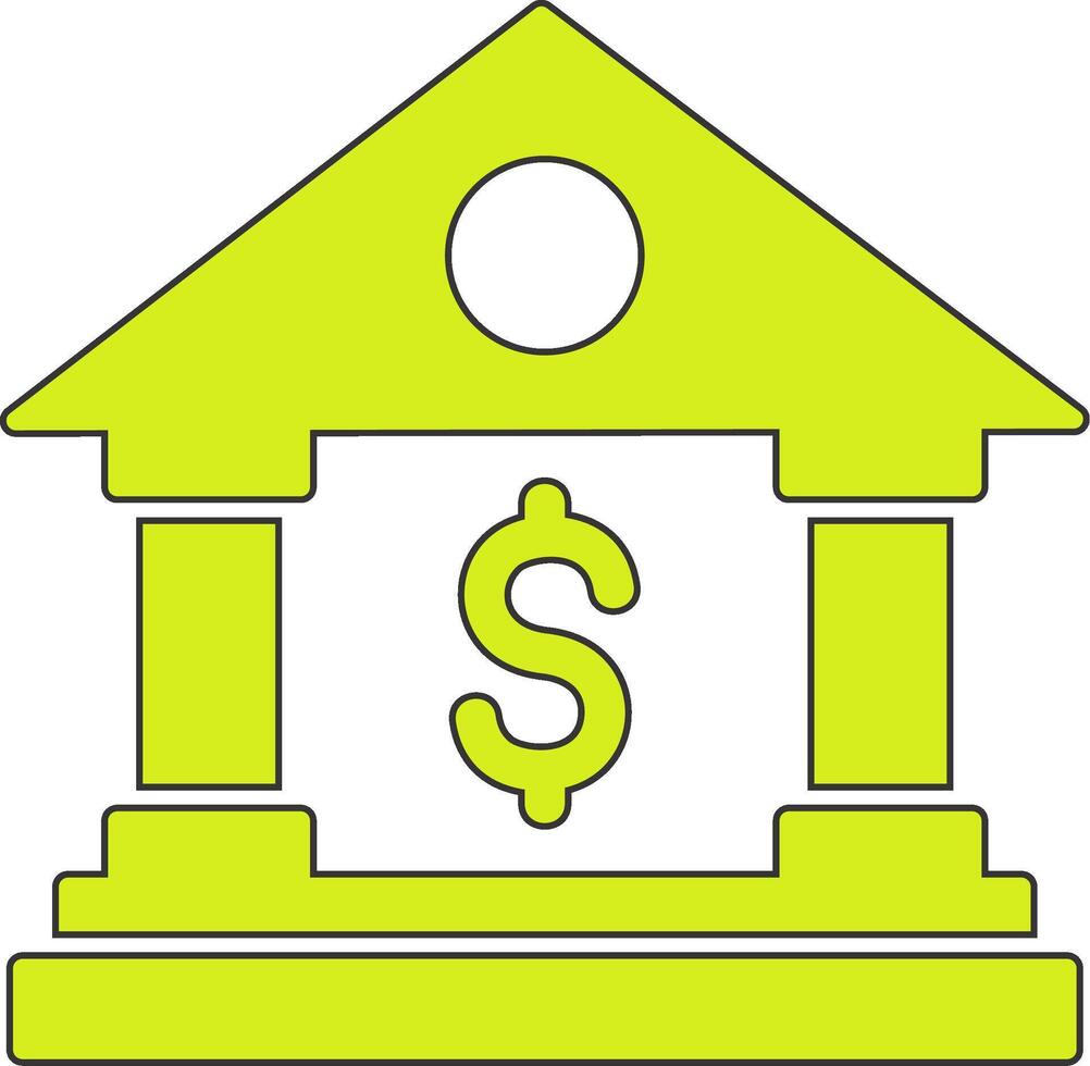 Bank vecto Symbol vektor