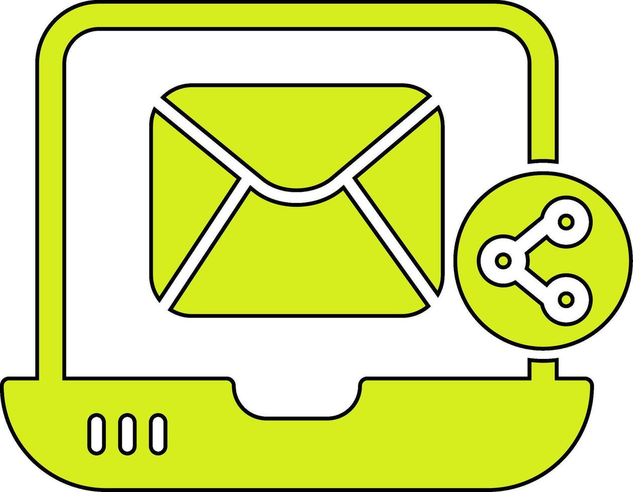 Email Teilen vecto Symbol vektor