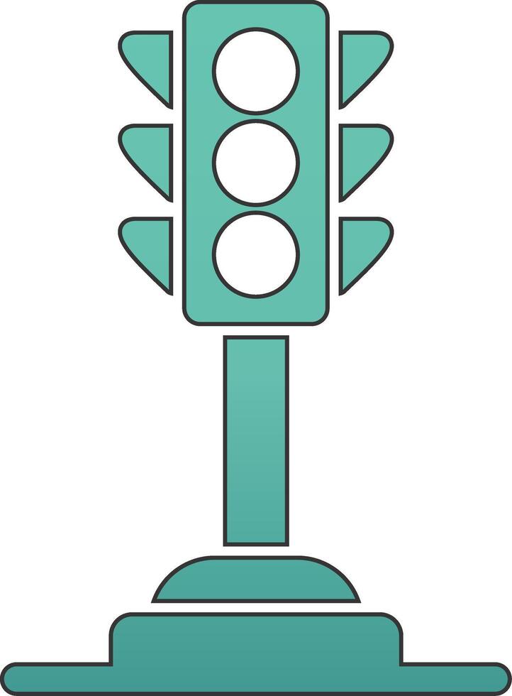 der Verkehr Licht vecto Symbol vektor