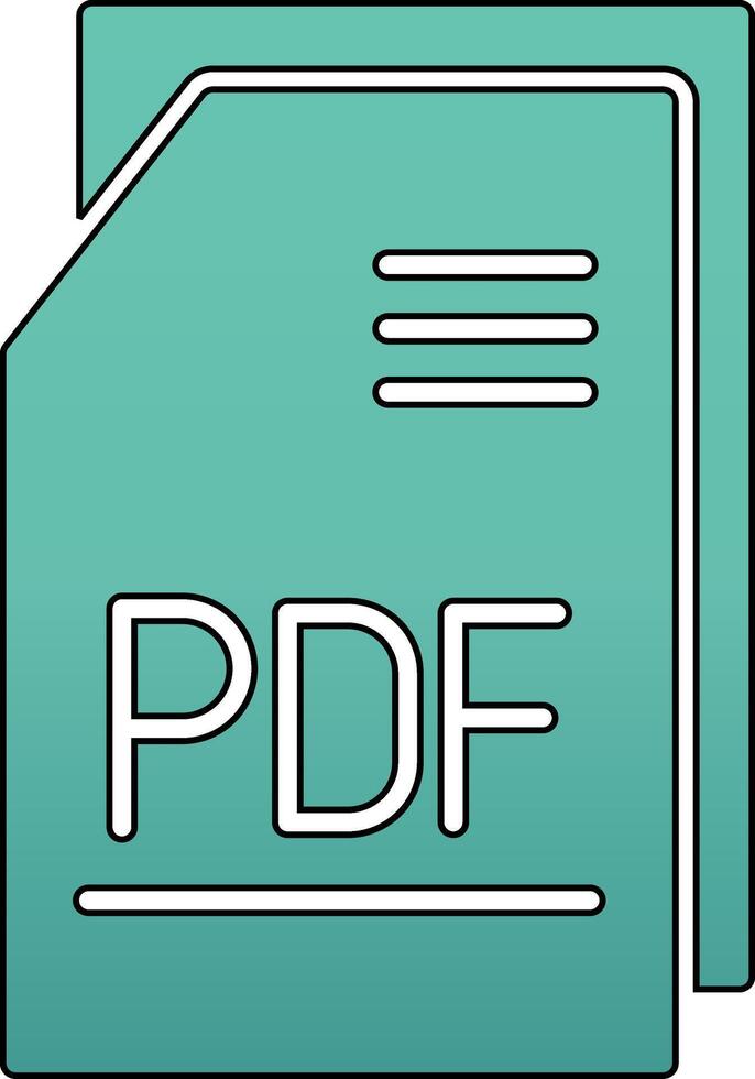 pdf Datei vecto Symbol vektor