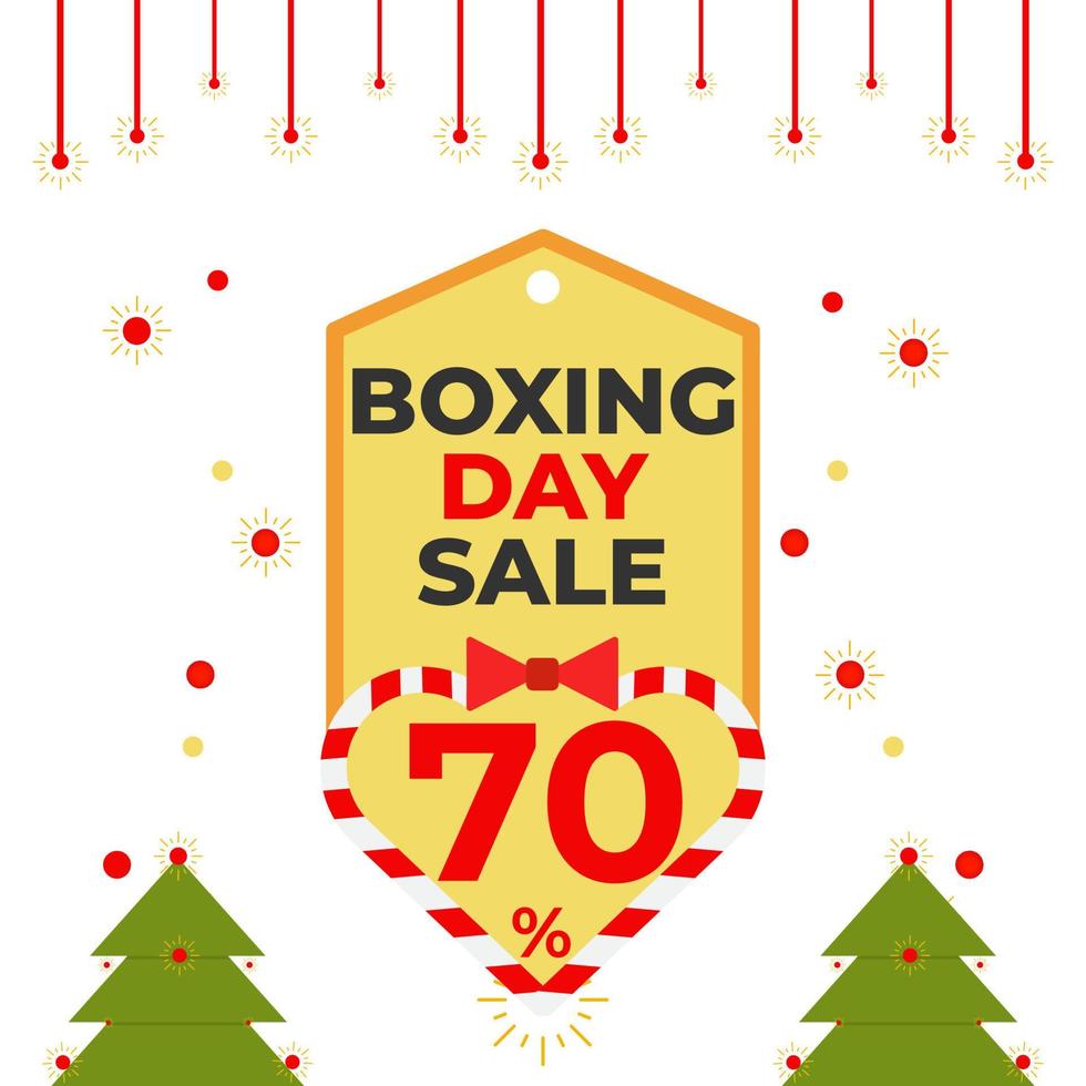 Boxing Day Sale Social-Media-Post-Design-Vorlage vektor