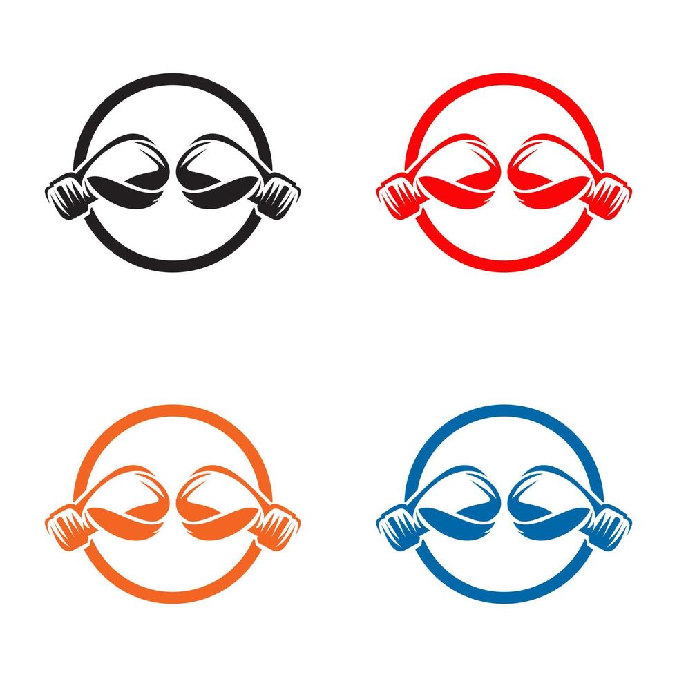Boxclub Trainingslager Logo-Design vektor