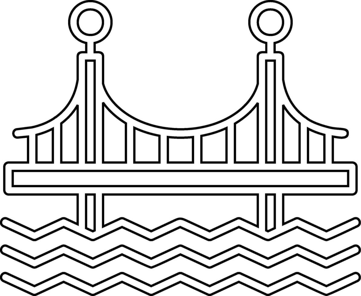 Brücke vecto Symbol vektor