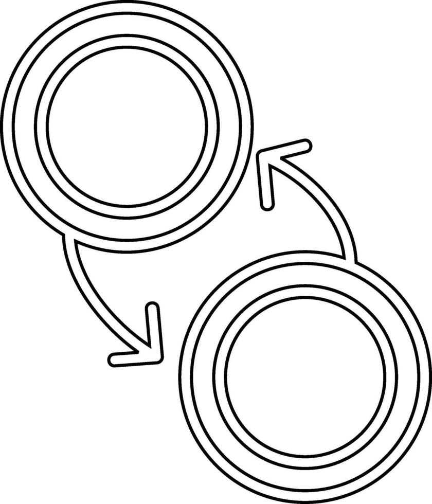Austausch vecto Symbol vektor
