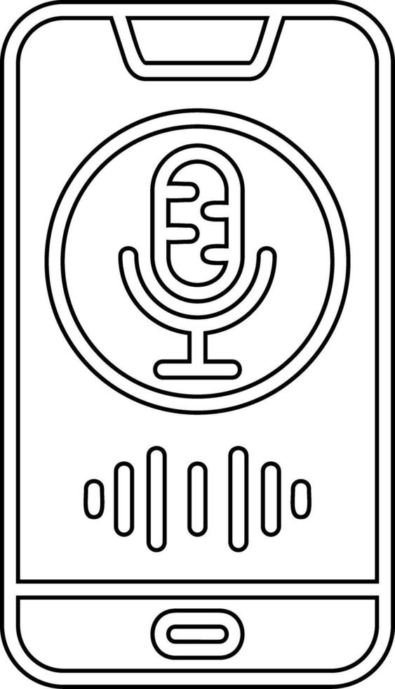 Stimme Assistent vecto Symbol vektor