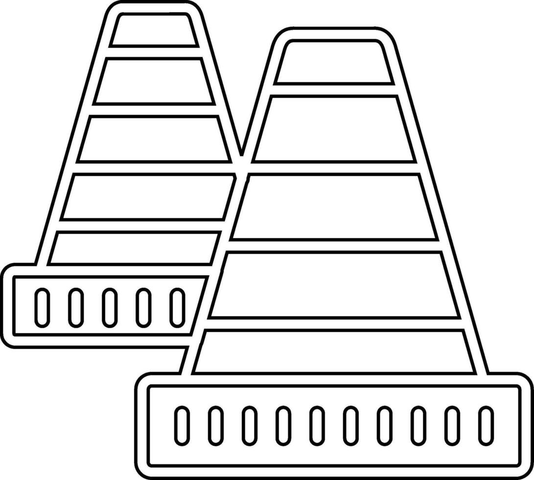 trafik kon Vecto ikon vektor
