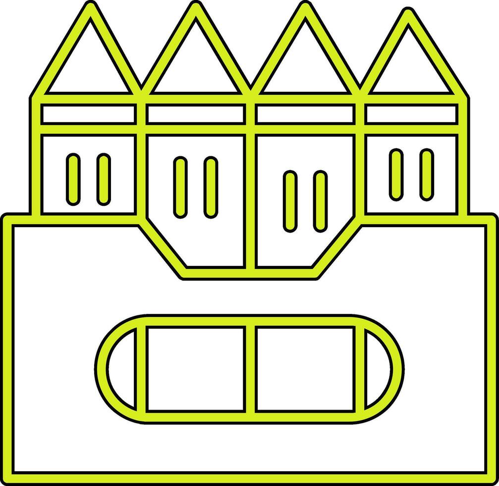 Wachsmalstift vecto Symbol vektor