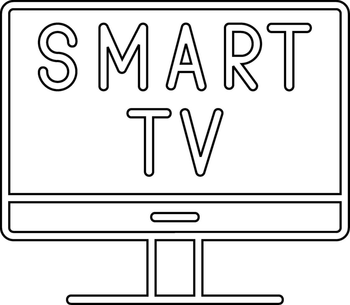 smart TV Vecto ikon vektor