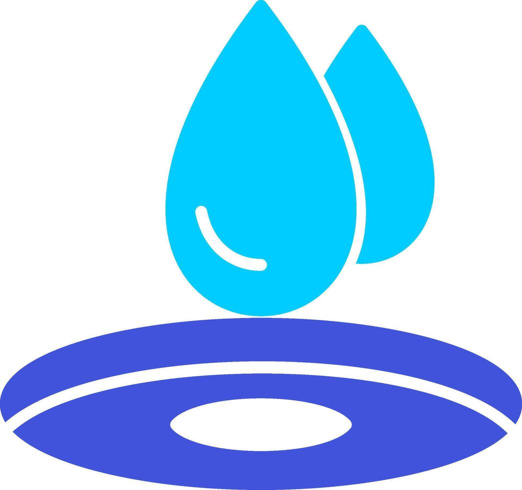 Wasser fallen vecto Symbol vektor