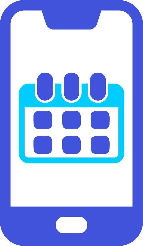 Smartphone Kalender vecto Symbol vektor