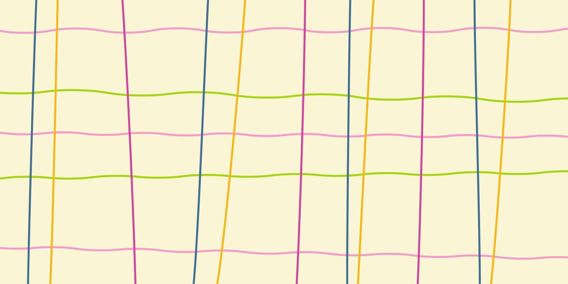 bunt Linien Gekritzel Muster Hintergrund. kreativ minimalistisch modern Linie Kunst Hintergrund. abstrakt zeitgenössisch modern modisch. Vektor Abbildungen