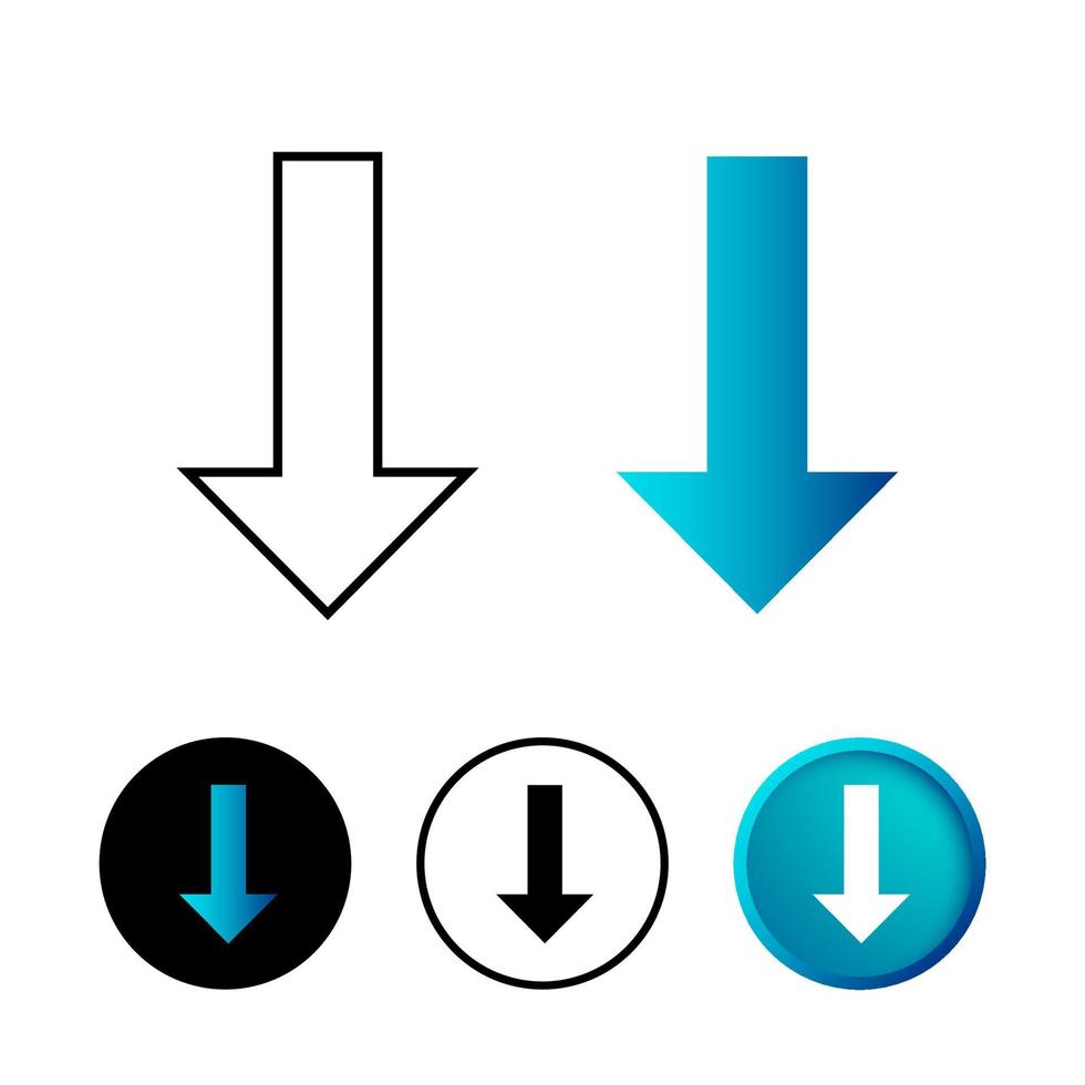 abstrakte lange Pfeilsymbolillustration vektor