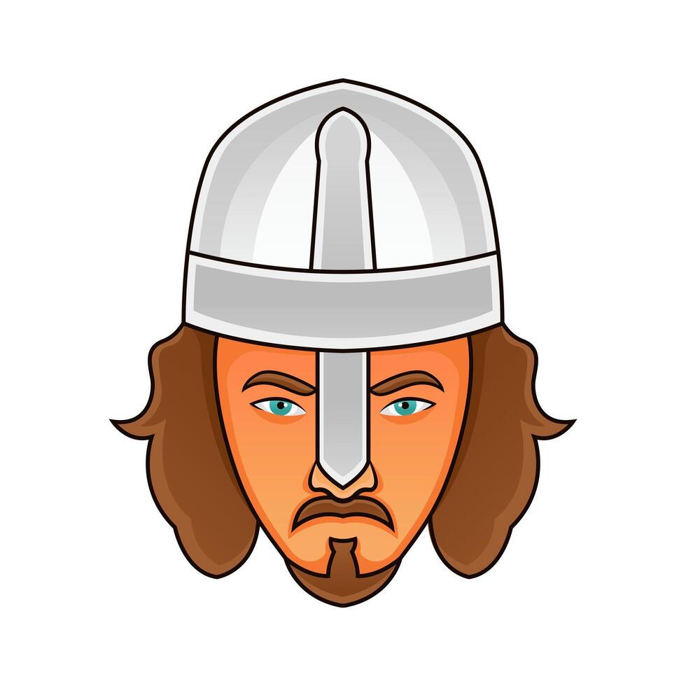 framfart viking huvud maskot design vektor