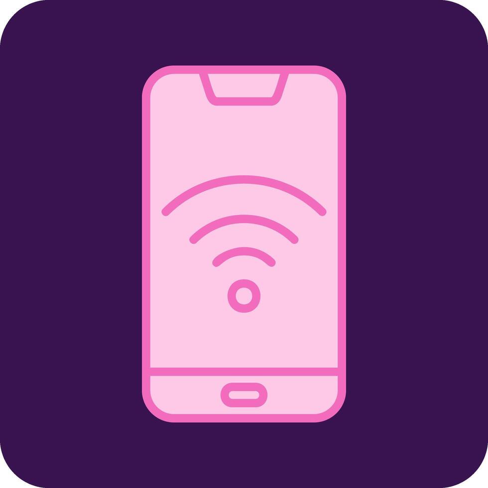 Smartphone W-lan vecto Symbol vektor