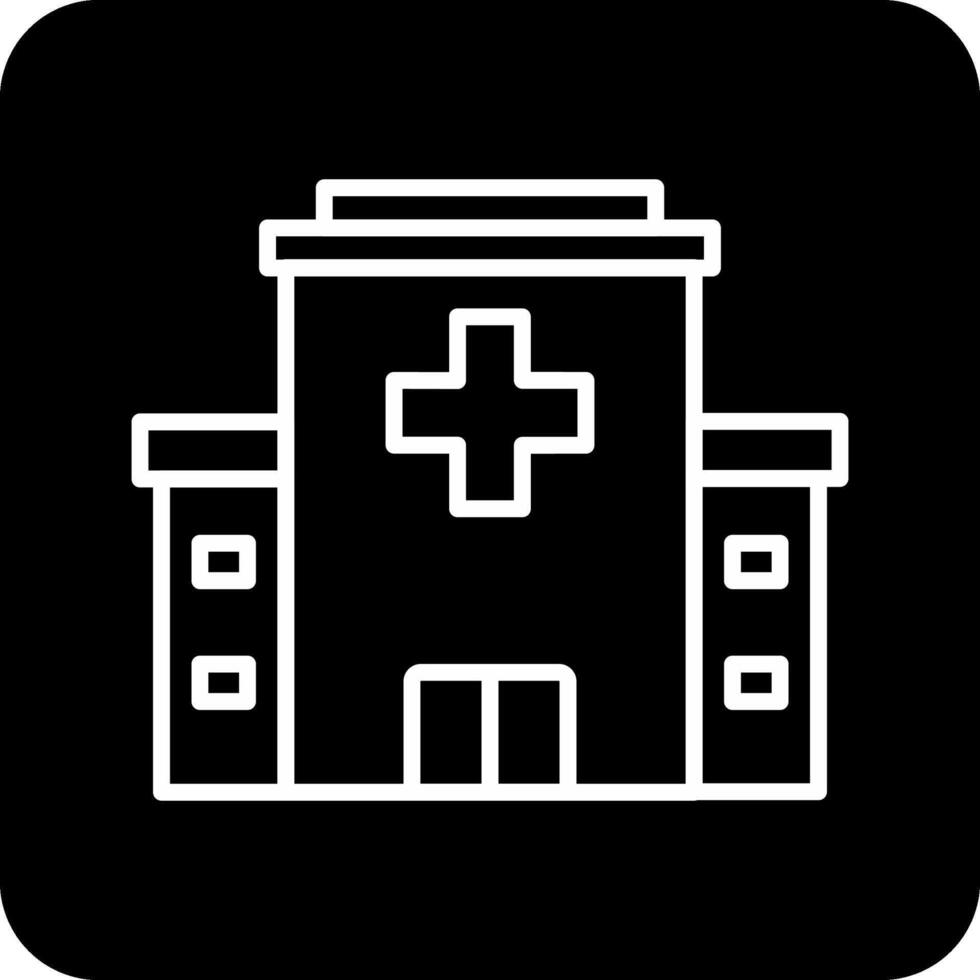Krankenhaus Gebäude vecto Symbol vektor