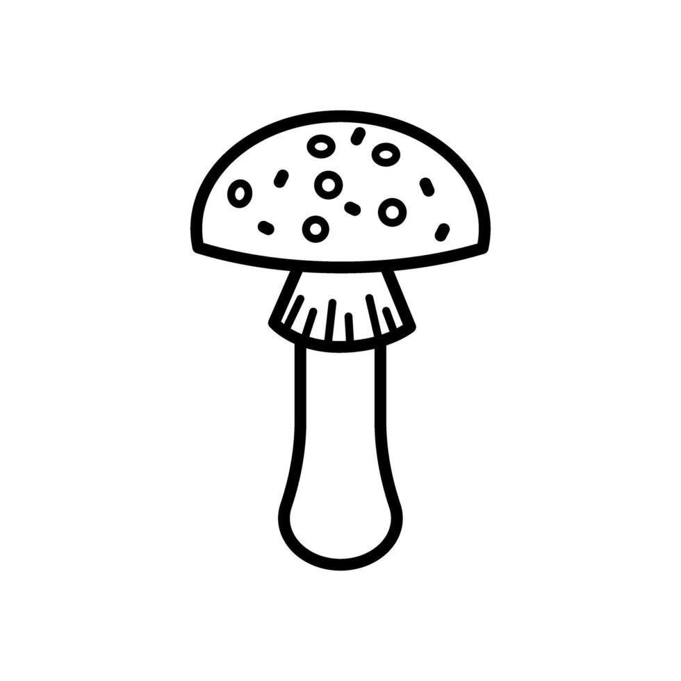 Pilz Vektor Symbol. Essen Illustration unterzeichnen. Pilz Symbol oder Logo.