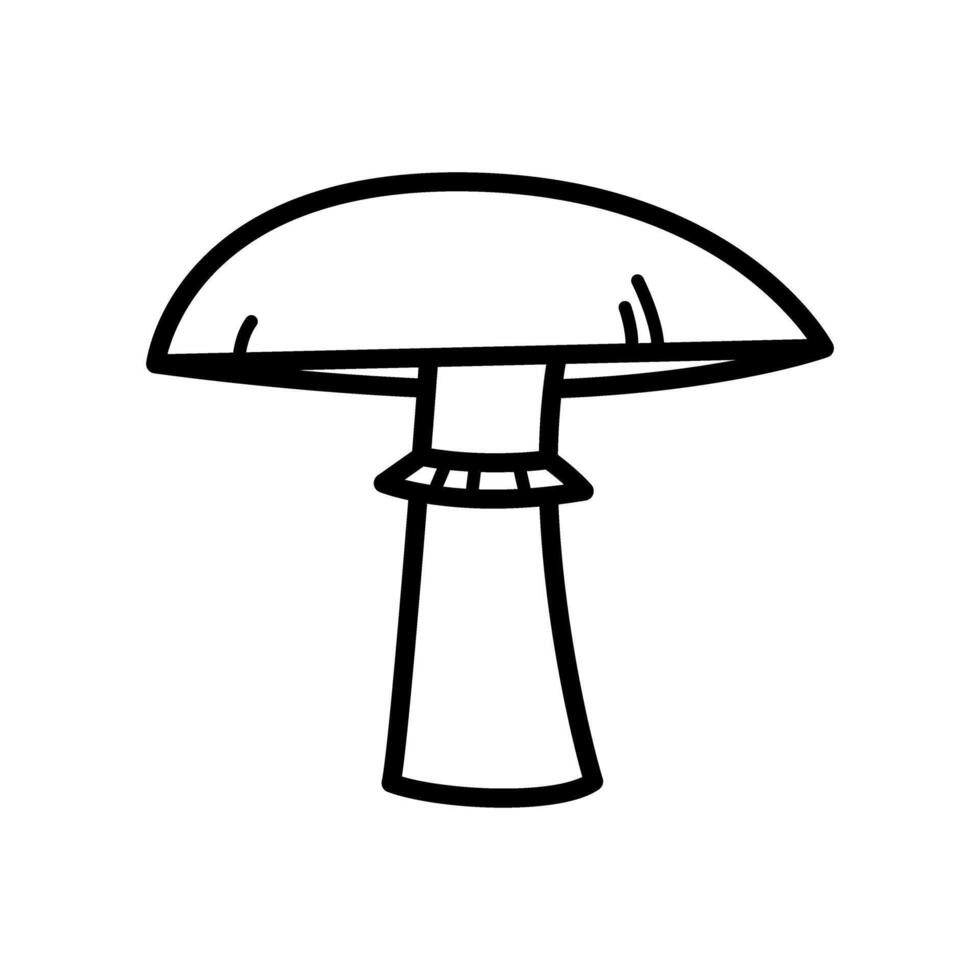 Pilz Vektor Symbol. Essen Illustration unterzeichnen. Pilz Symbol oder Logo.