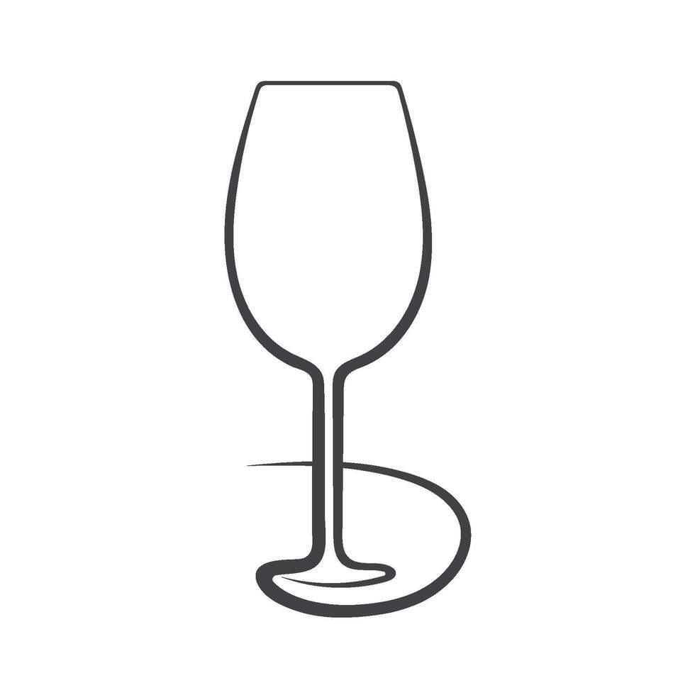 Wein Glas Saft Logo vektor