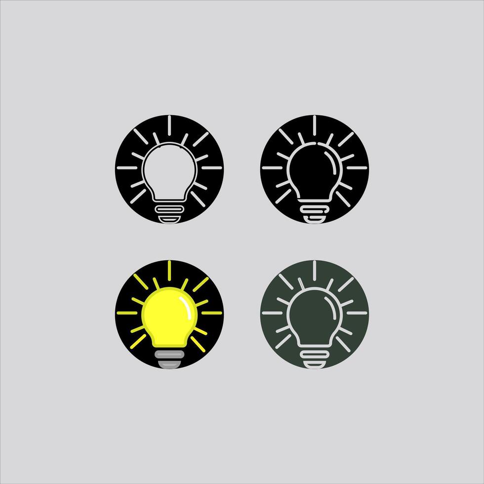 Birne Idee Logo Vorlage Vektor Symbol Öl, Gas und Energie Logo Konzept