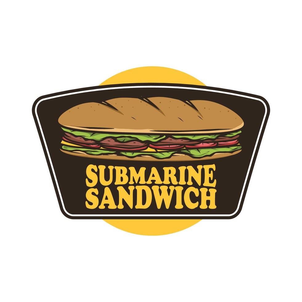 sub Sandwich Logo Vorlage zum Sie vektor