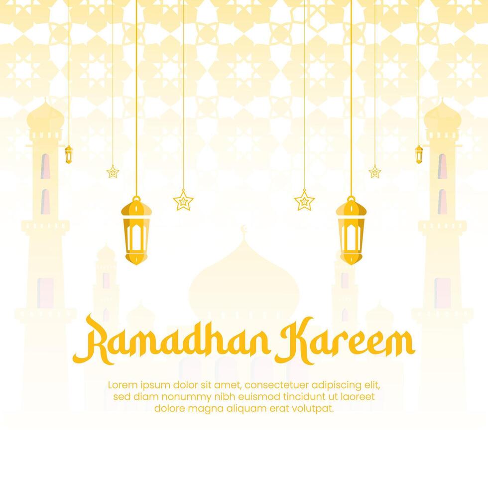 Ramadan Vorlage Vektor Grafik Illustration zum perfekt Design, Layout, und Vorlagen