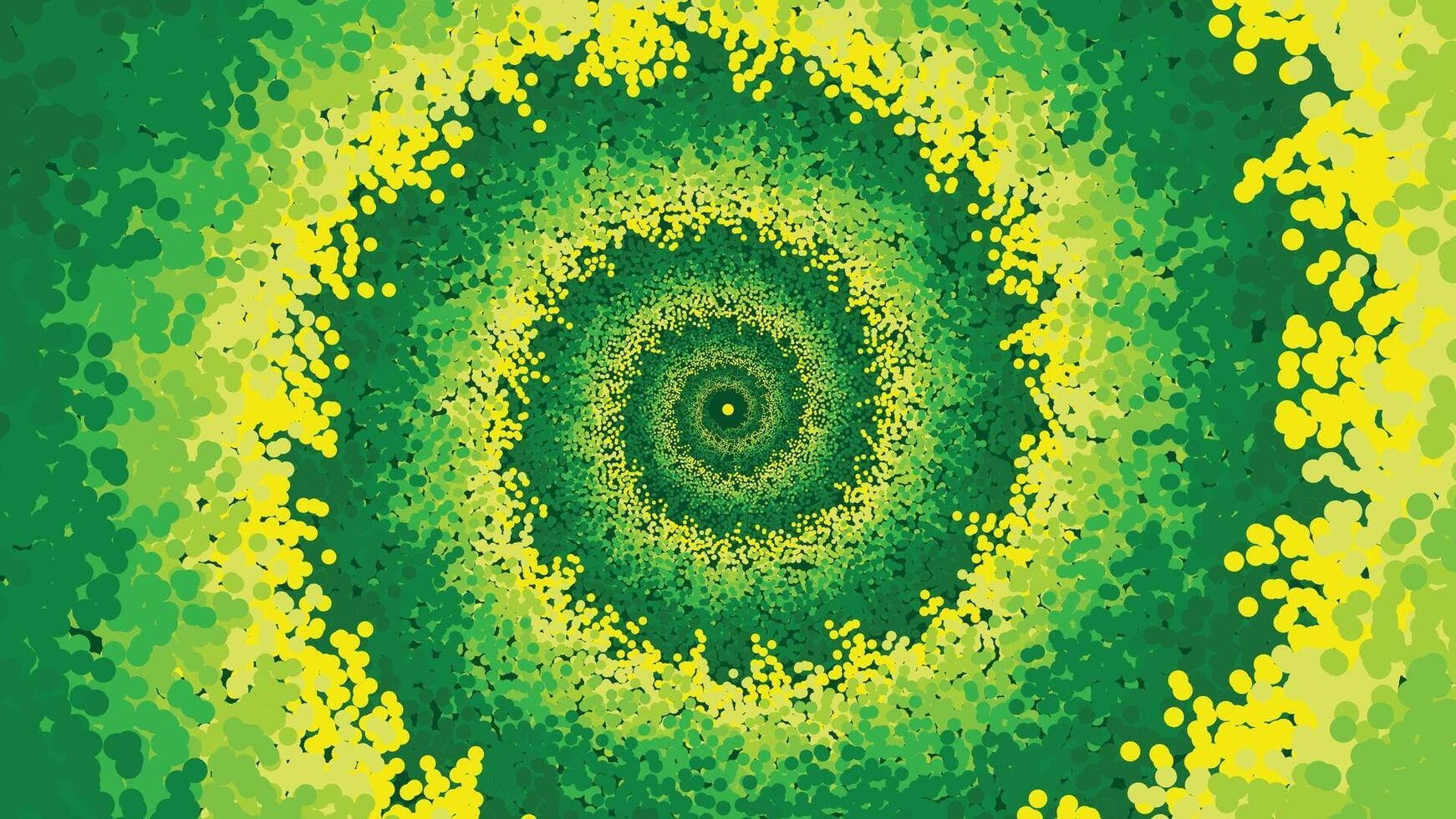 abstrakt Spiral- Grün Farbe Schattierung minimalistisch Wirbel Stil Hintergrund. vektor