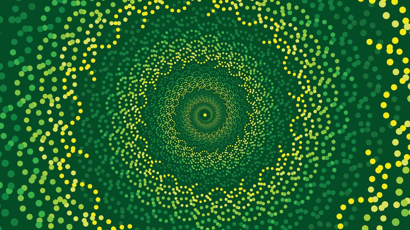 abstrakt Spiral- Grün Farbe Schattierung minimalistisch Wirbel Stil Hintergrund. vektor