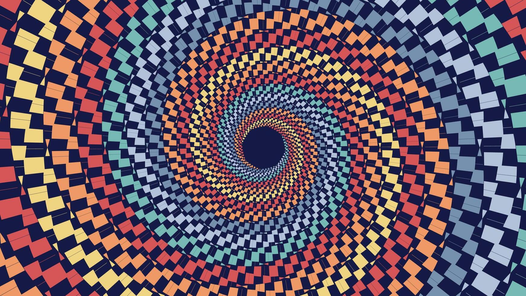 abstrakt Sommer- Farbe Spiral- Wirbel Hintergrund. vektor