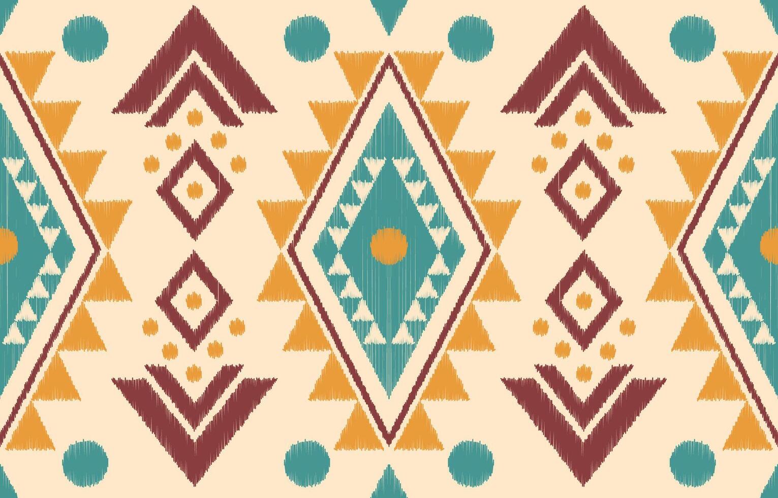 etnisk abstrakt ikat konst. aztec prydnad skriva ut. geometrisk etnisk mönster sömlös Färg orientalisk. design för bakgrund ,ridå, matta, tapet, Kläder, omslag, batik, vektor illustration.