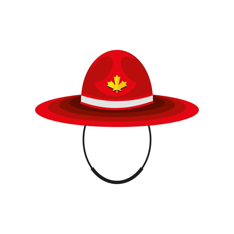 kanadensisk röd hatt vektor