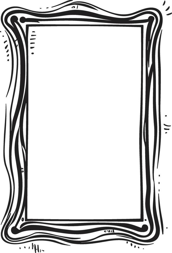 Gekritzel Rahmen oder Abzeichen im Gekritzel oder Karikatur Stil vektor