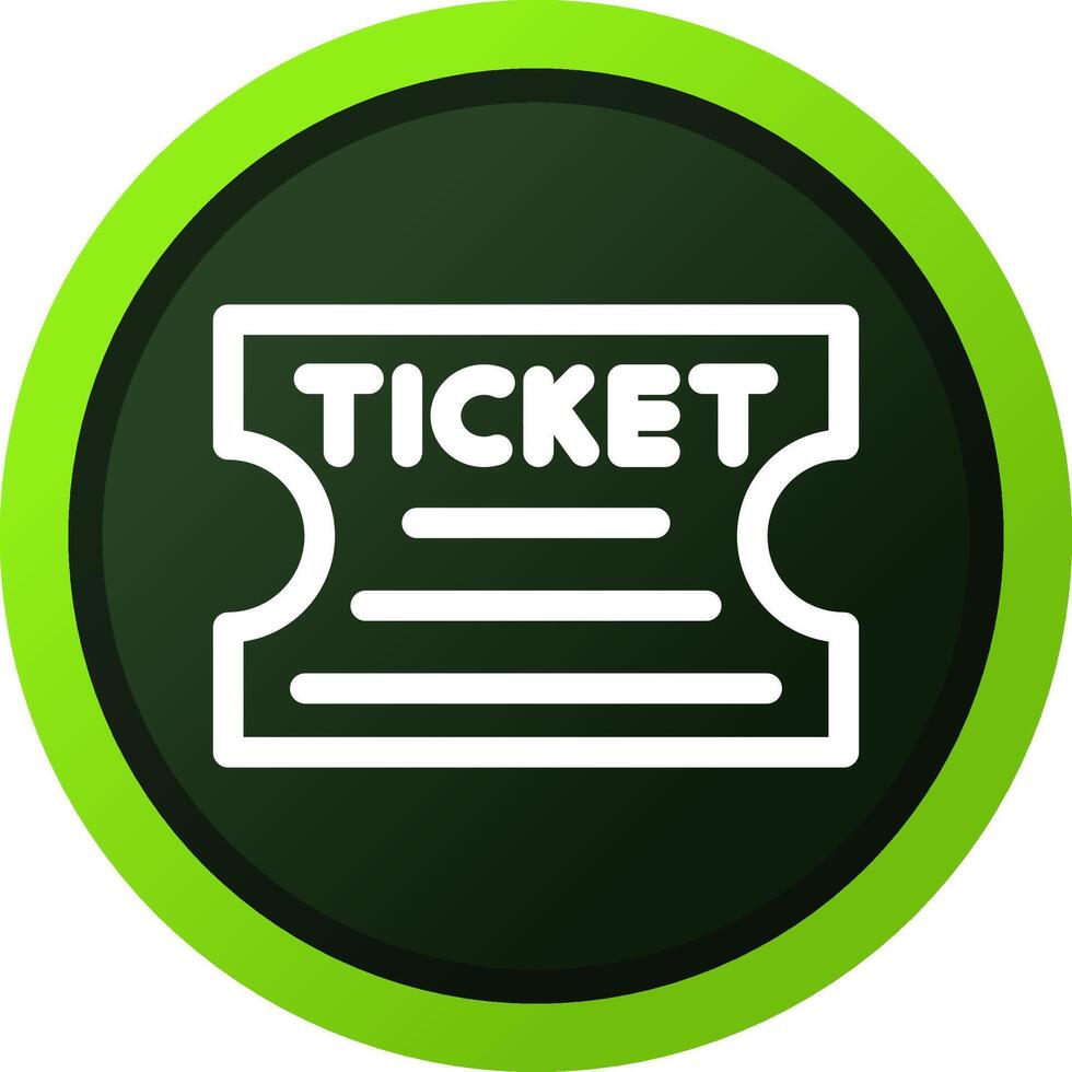 Ticket kreatives Icon-Design vektor