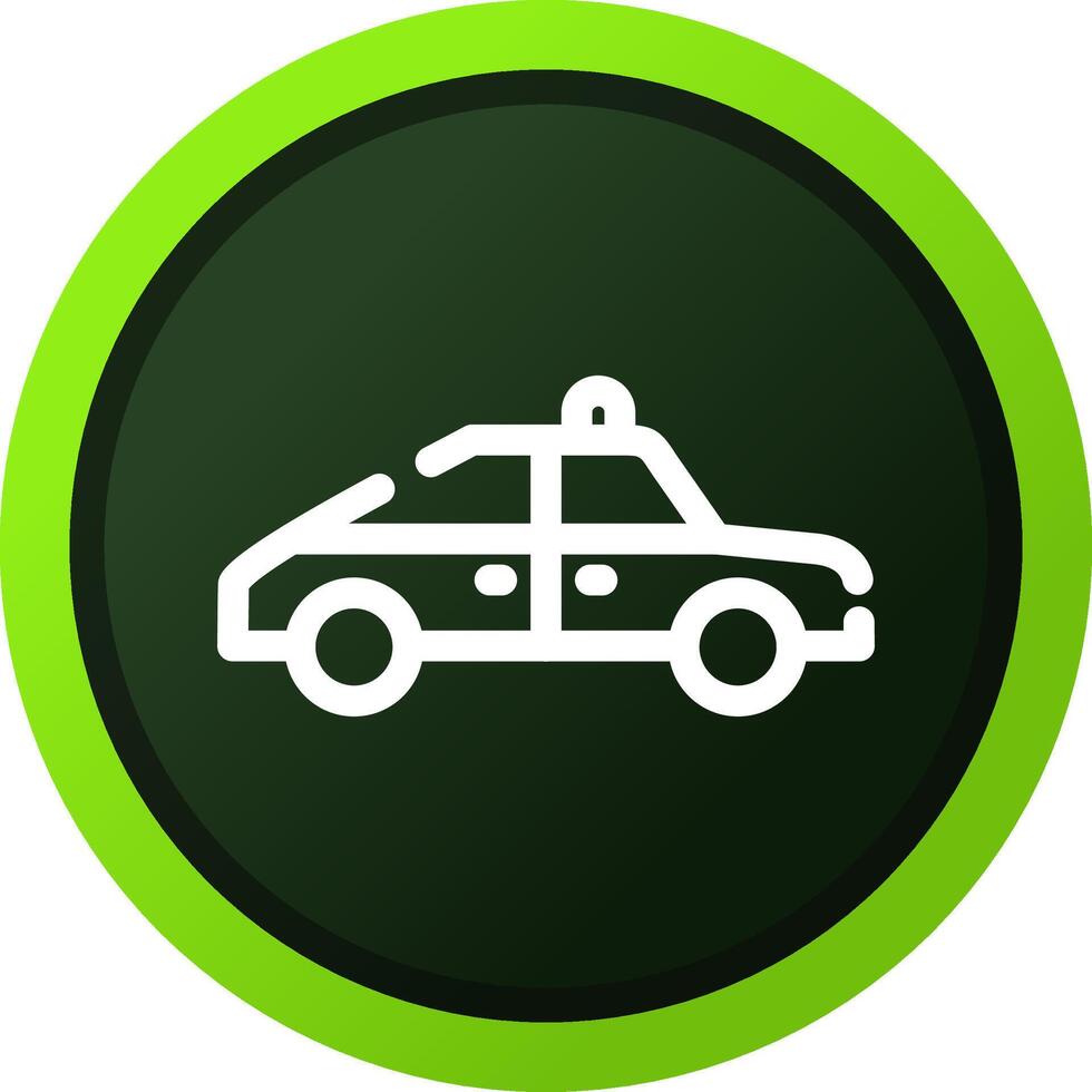 Polizeiauto kreatives Icon-Design vektor