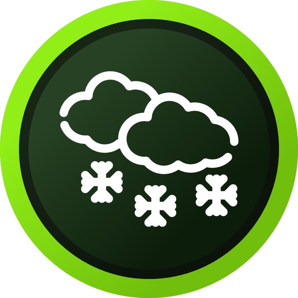 Schnee kreatives Icon-Design vektor