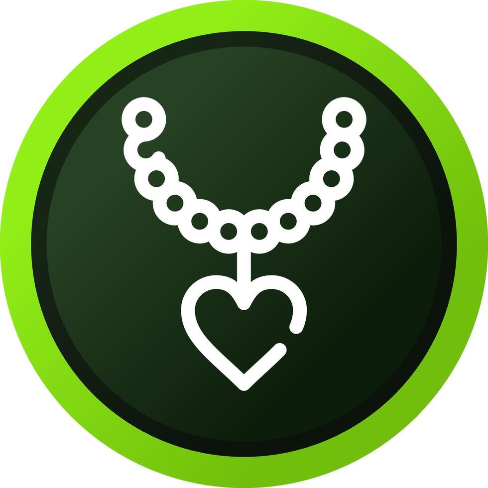 Perlenkette kreatives Icon-Design vektor