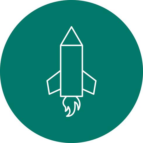 Bleistift-Rakete-Vektor-Symbol vektor