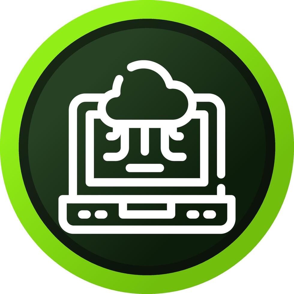 Cloud-Service kreatives Icon-Design vektor