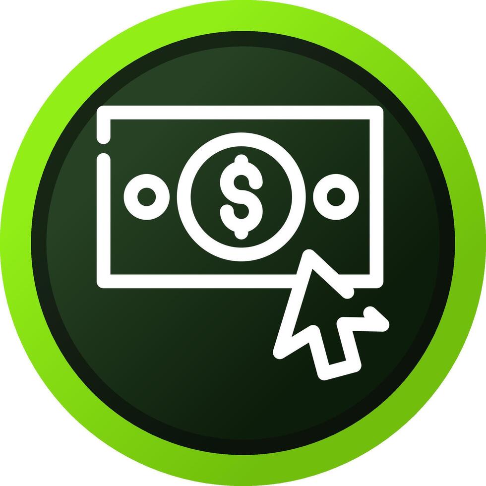 Pay-per-Click-kreatives Icon-Design vektor