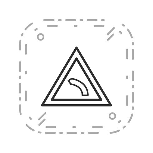 Vektor Linkskurve Symbol