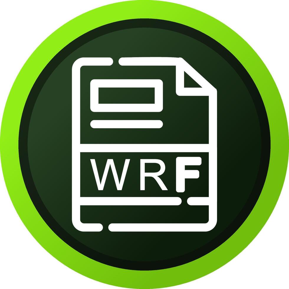 wrf kreativ ikon design vektor