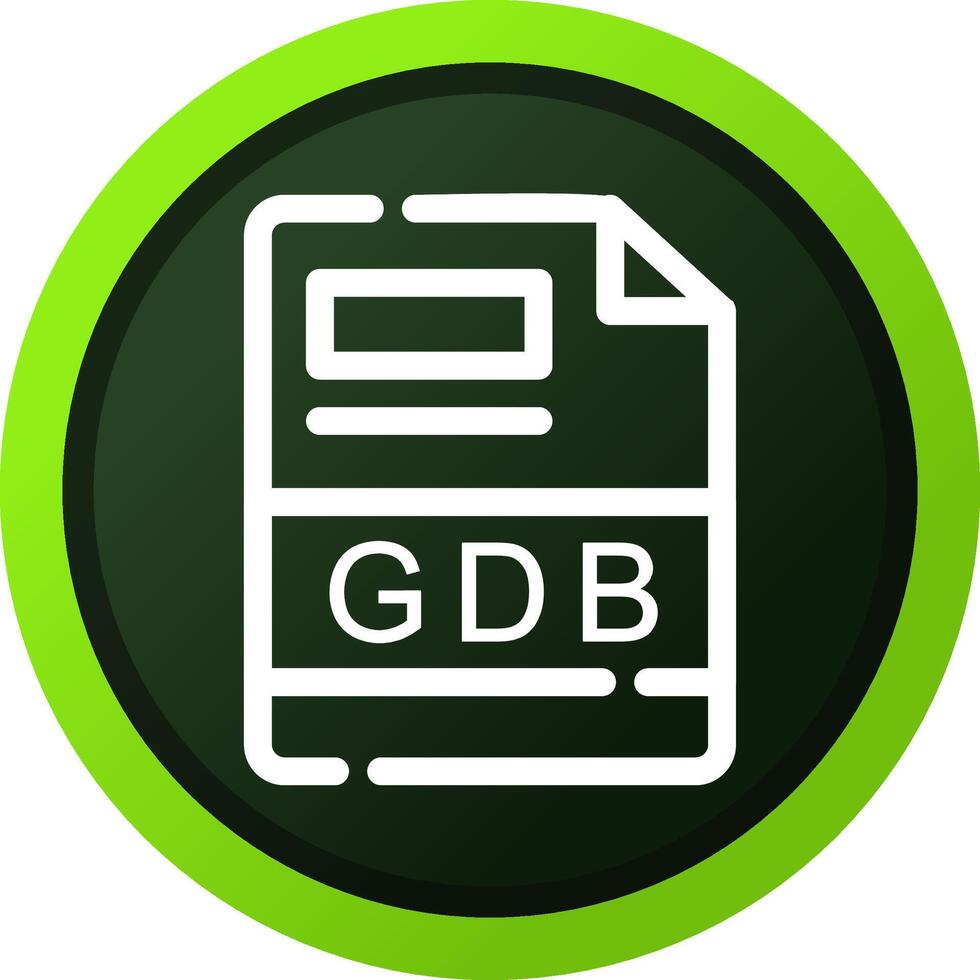 gdb kreativ Symbol Design vektor