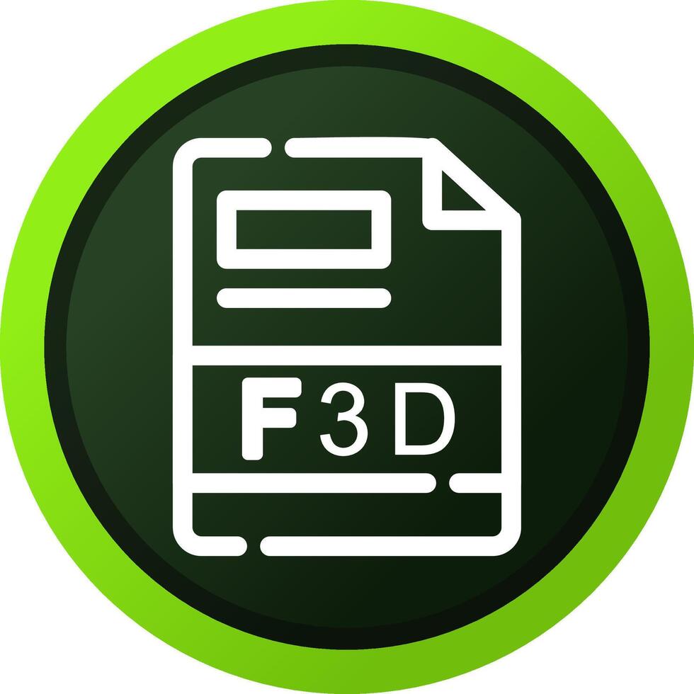 f3d kreativ Symbol Design vektor