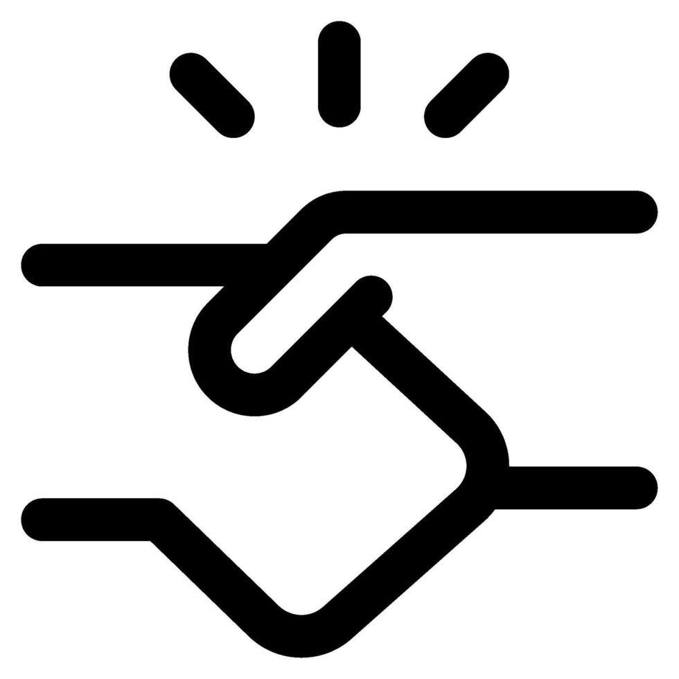 Handschlag Symbol zum Netz, Anwendung, uiux, Infografik, usw vektor