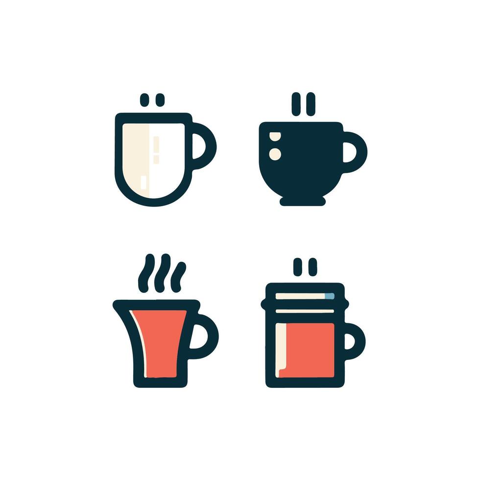 Kaffee Tasse einfach Symbol. Vektor Illustration