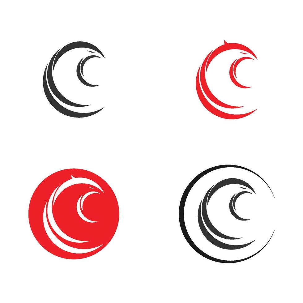 Falkenflügel Logo Vorlage Vektor Icon Design