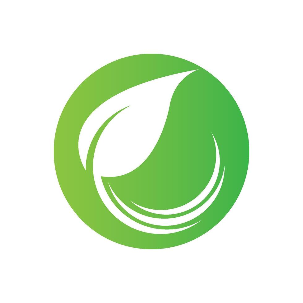gröna blad ekologi natur element vektor ikon